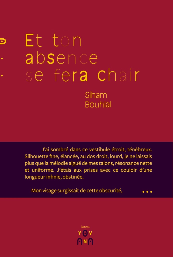[9791095115007] Et ton absence se fera chair