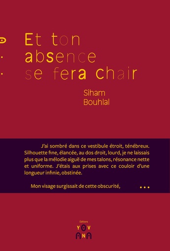 [9791095115007] Et ton absence se fera chair